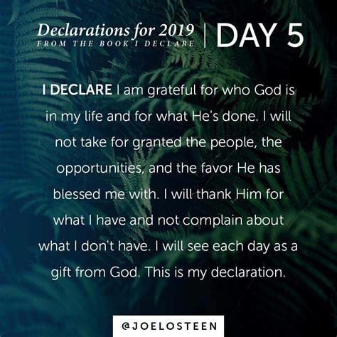 5 Day Declarations .